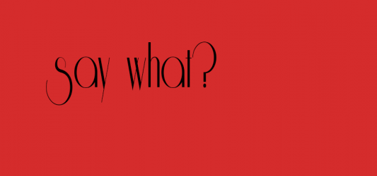 Say What?